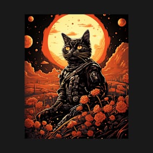 cat in the moonlight T-Shirt