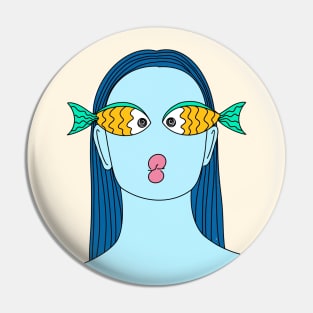 Fish Face Pin