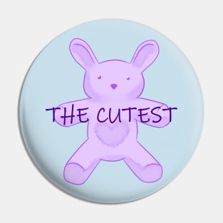 The cutest bunny purple Pin
