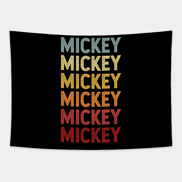 Mickey Vintage Name Gift Tapestry by CoolDesignsDz