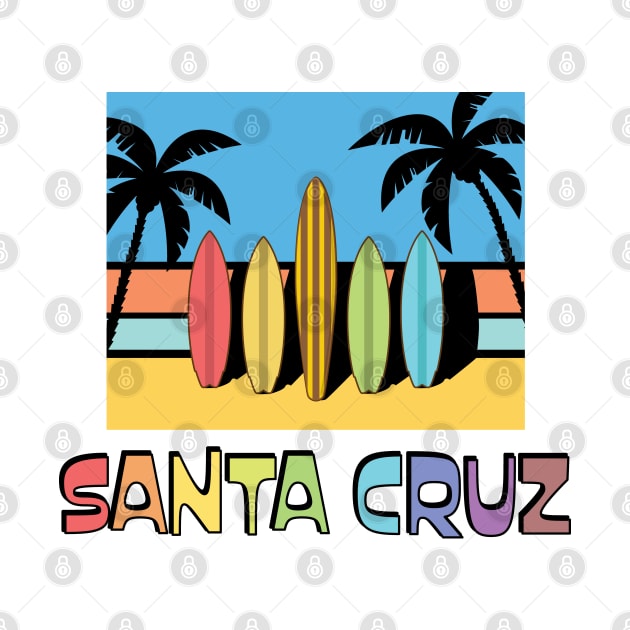 Santa Cruz Pack Sticker Surfboards on Fence Lite by PauHanaDesign