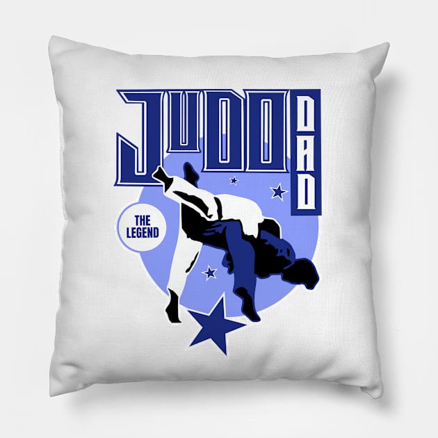 Judo Dad The Legend Pillow by Graffik-Peeps