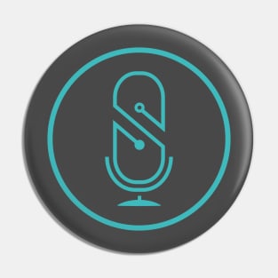 SquadCast Teal Mic Pin