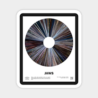 minimal_Jaws Warp Barcode Movie Magnet