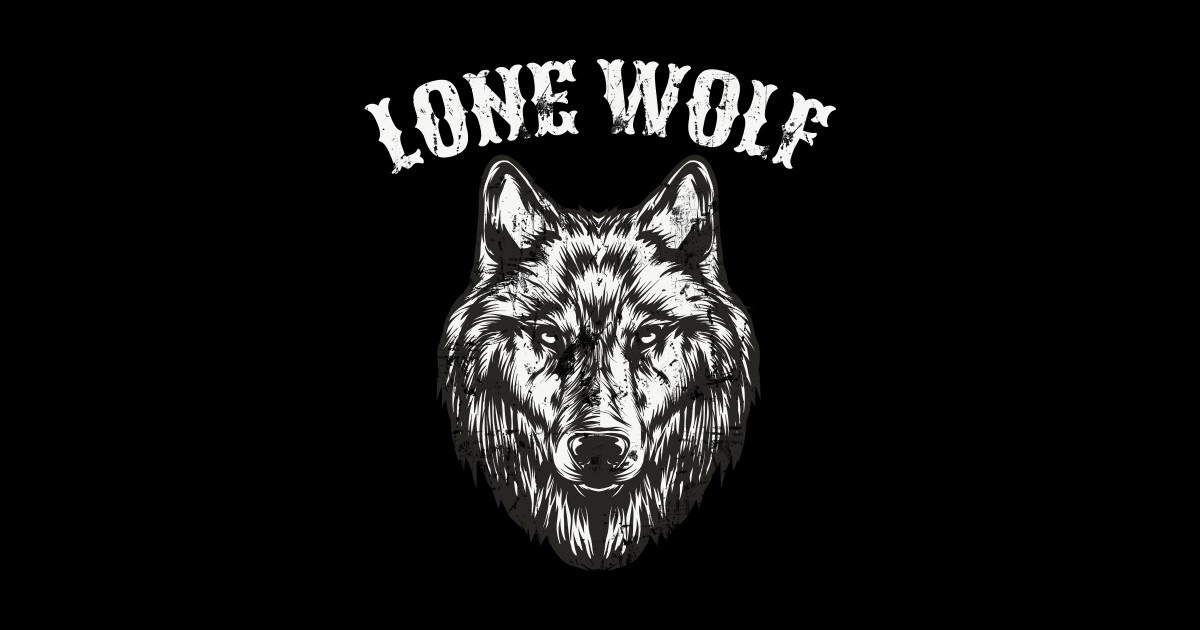 Lone Wolf Full Moon Biker Men Gift Lone Wolf Biker Rocker Gift