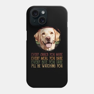 Labrador Allure T-Shirts That Showcase Every Meal You Bake of Labradors Phone Case