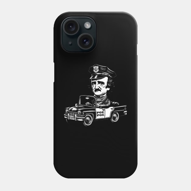 Edgar Allan Poe Poe Funny Police Phone Case by Poe & Co. Lit