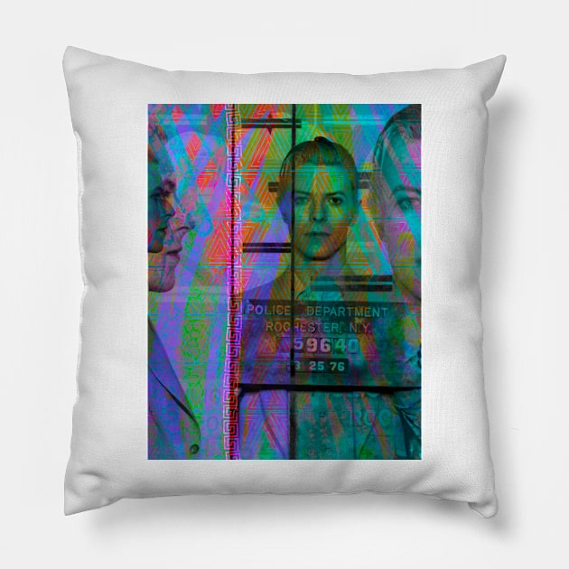 David Bowie Mugshot Pillow by SABREart