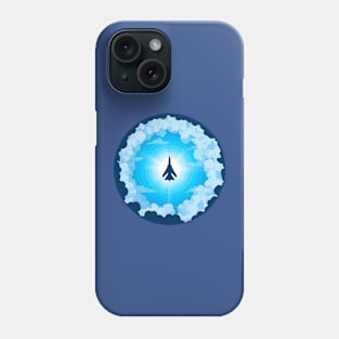 Beyond The Sky, Jet in Clouds Phone Case