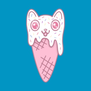 Ice Cream Kitty Cone T-Shirt