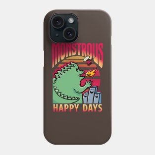 Monstrous Happy Godzilla Phone Case