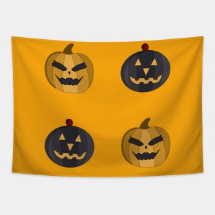 Halloween Pumpkins Tapestry