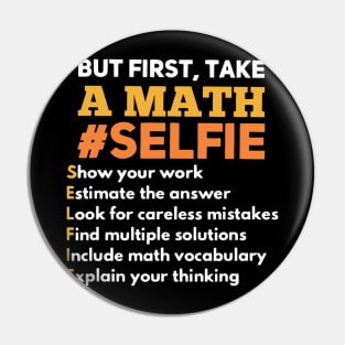 Funny Math Teacher Gift For A Math Nerd Pin