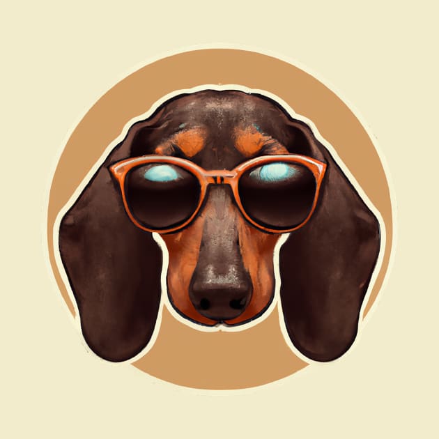 Retro Dachshund Dog Lover Retro by BetterManufaktur