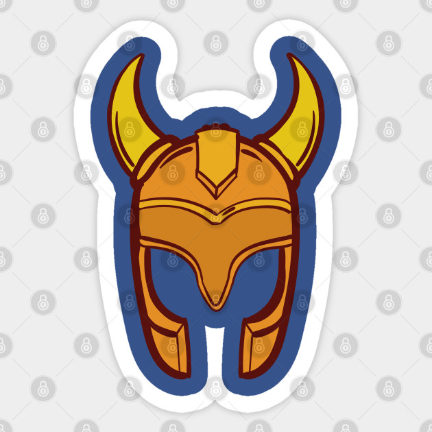 Cartoon Viking Helmet Viking Sticker Teepublic Au
