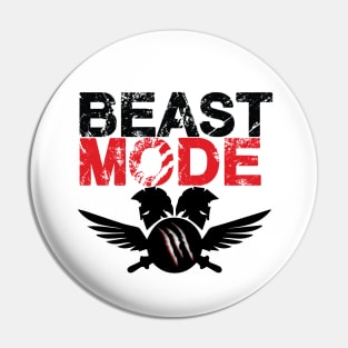 Beast Mode art Pin