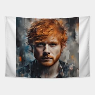 Portrait of Ed Sheeran Tapestry
