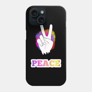 peace  hand Phone Case