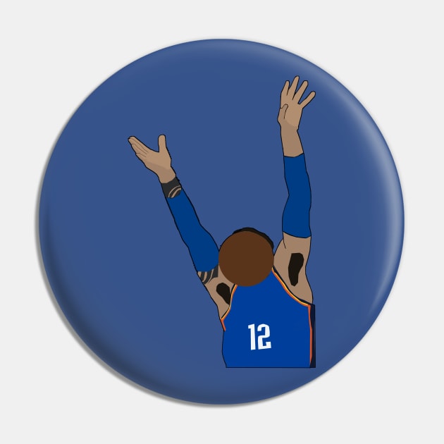 Steven Adams Face Ball - Oklahoma City Thunder Pin by xavierjfong