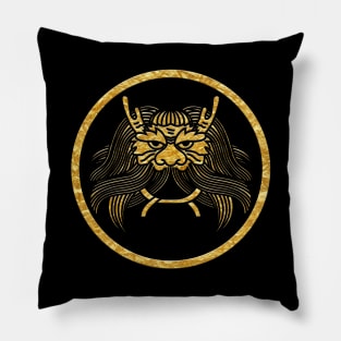 Japanese Mon Oni Kabuto Pillow