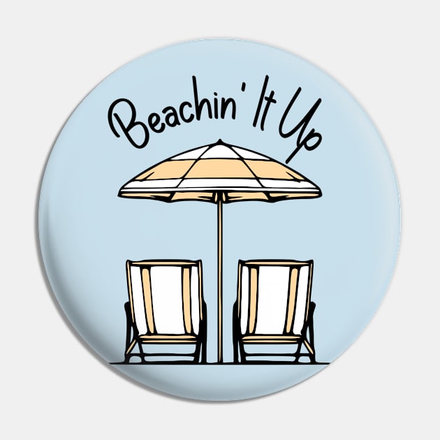 Beachin' It Up Pin by KayBee Gift Shop