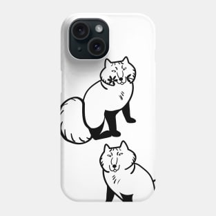 Arctic foxes friends are not fur Phone Case