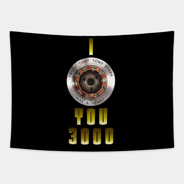 Iron Man: I Love You 3000 Tapestry by Evarcha