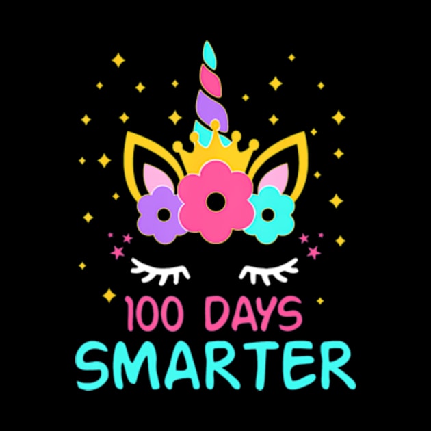 100 days of school Cute Unicorn 100th Day Of School Girls by Daysy1