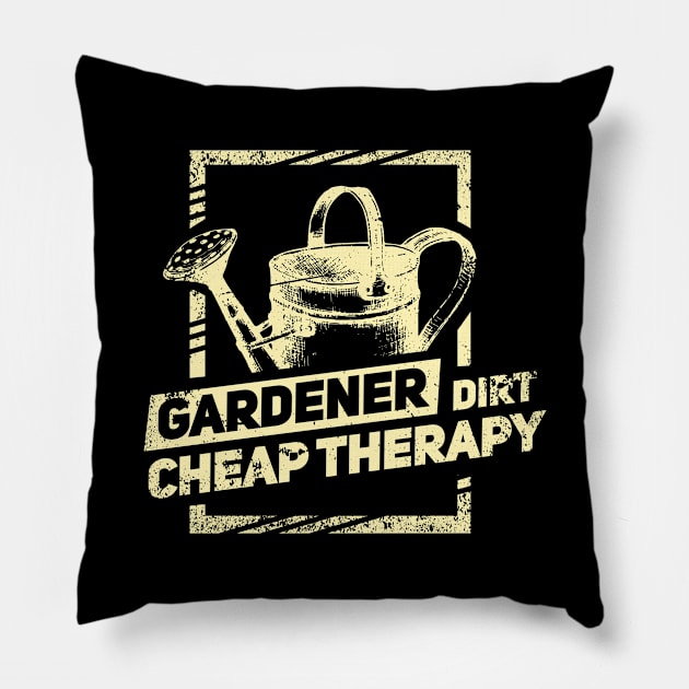 Plant TShirt And Gardener Gifts Pillow by AlleyField