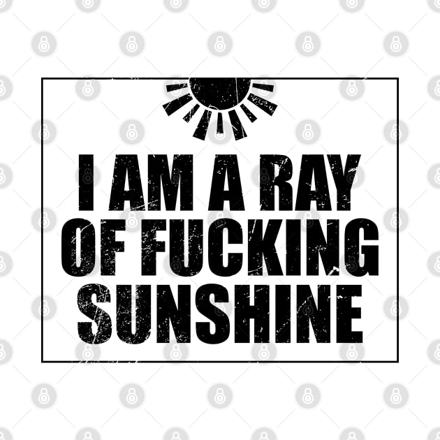 I Am a Ray Of Sunshine Funny by Cosmic Art