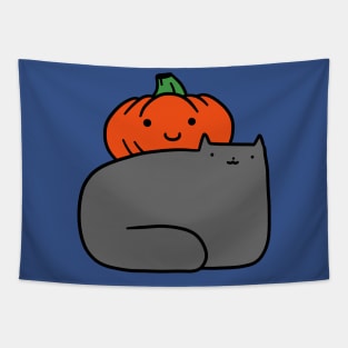 Cat and Pumpkin Tapestry