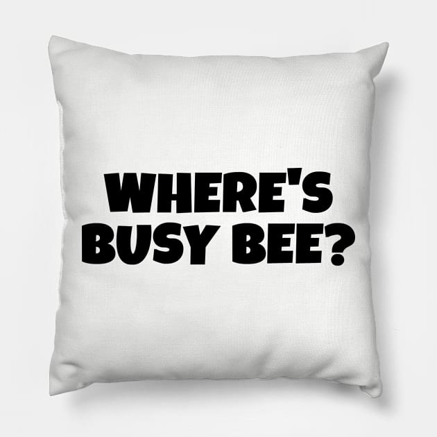 Busy Bee Best In Show Pillow by  hal mafhoum?