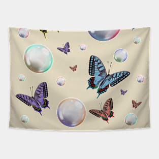 Butterflies with Bubbles Tapestry