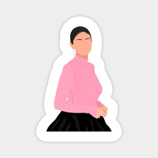 Sel in Pink Outfit Fan Art Magnet