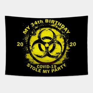 34th Birthday Quarantine Tapestry