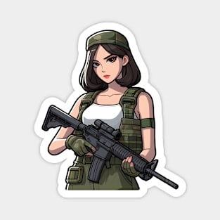 Tactical Girl Magnet