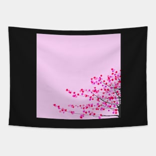 Pink cherry blossom Tapestry