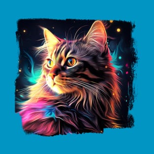 Persian Cat at Night T-Shirt