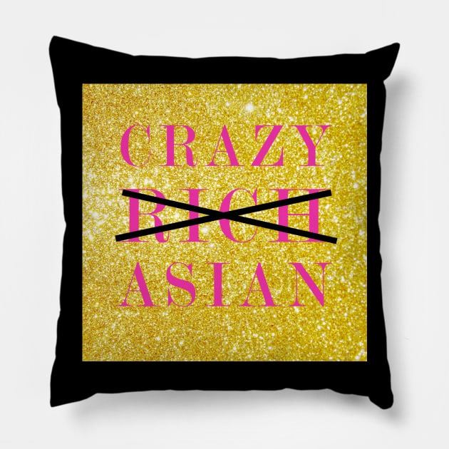 Crazy asian Pillow by granolaparty