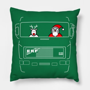 ERF E Series classic British lorry white outline Christmas special edition Pillow