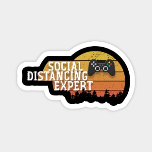 Social Distancing Expert Gaming Gift Magnet