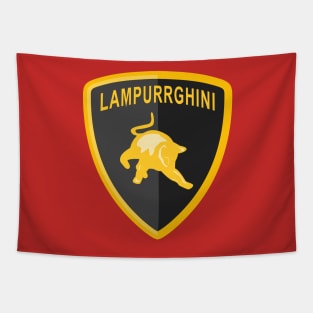 Lampurrghini The Bold Lamborghini Cat Tapestry