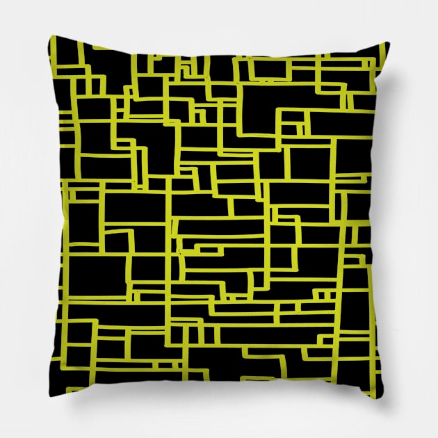 Best Geometry Pattern Retro Vintage Perfect Design Green And Black Pillow by SILVER01