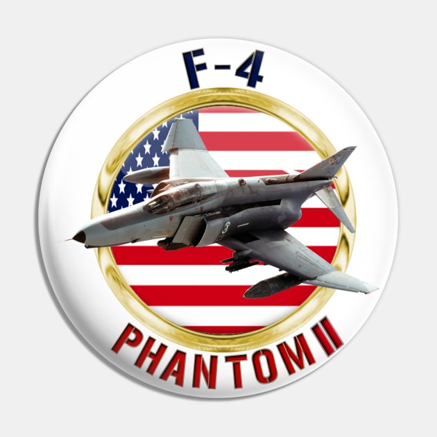 F-4 Phantom USA Pin by MilMerchant