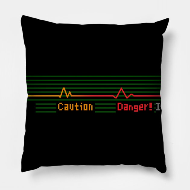 Fine Caution Danger! Itchy. Tasty. Pillow by CCDesign