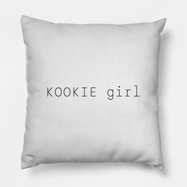 BTS Jungkook , Kookie girl Pillow by PENGUINO'S