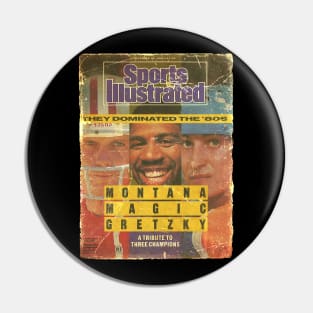 COVER SPORT - SPORT ILLUSTRATED - MONTANA MAGIC GRETZKY Pin