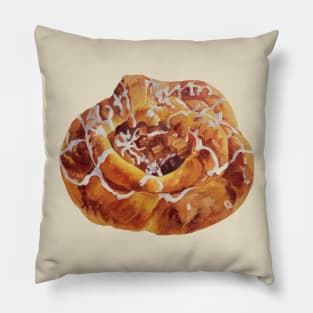 Apple Danish painting (no background) Pillow