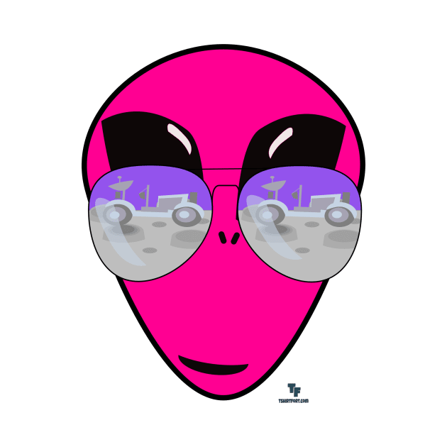 Epic Shades Alien Head Design by Tshirtfort