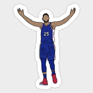 Ben Simmons Dunking Sticker for Sale by RatTrapTees